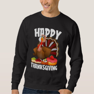 Sudadera Feliz Día de Acción de Gracias Turquía Enfrenta Má