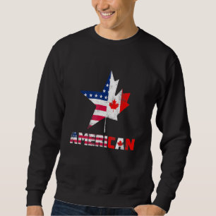 Sudadera Feliz Día de Canadá Bandera Americana Canadiense C