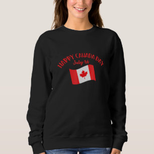 Sudadera Feliz Día de Canadá Bandera canadiense Maple Patri