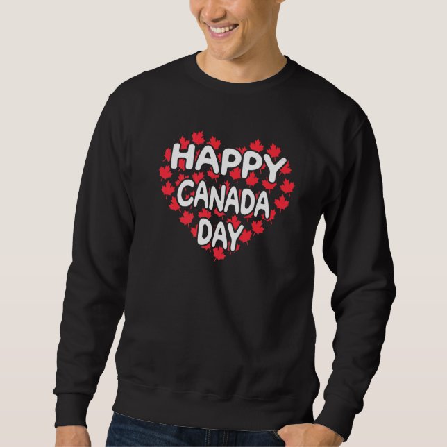 Sudadera Feliz Día de Canadá Bandera Canadiense Orgullo de  (Anverso)