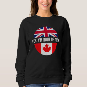 Sudadera Feliz Día de Canadá, Británico y Canadiense, soy d