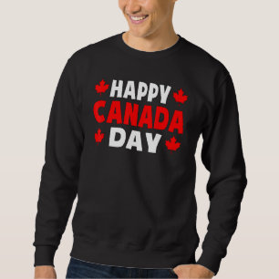 Sudadera Feliz Día de Canadá Cute de hojas de arce Día de l