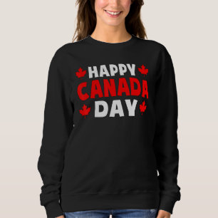 Sudadera Feliz Día de Canadá Cute de hojas de arce Día de l