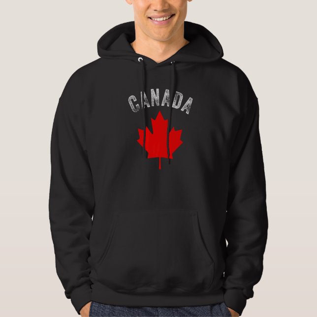 Sudadera Feliz Día de Canadá Maple Bandera Canadiense (Anverso)