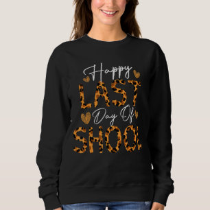 Sudadera Feliz Día De La Escuela Leopard Teacher Student G
