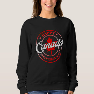 Sudadera Feliz Día de la Independencia de Canadá Bandera de
