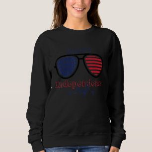 Sudadera Feliz Día de la Independencia, la bandera de Estad