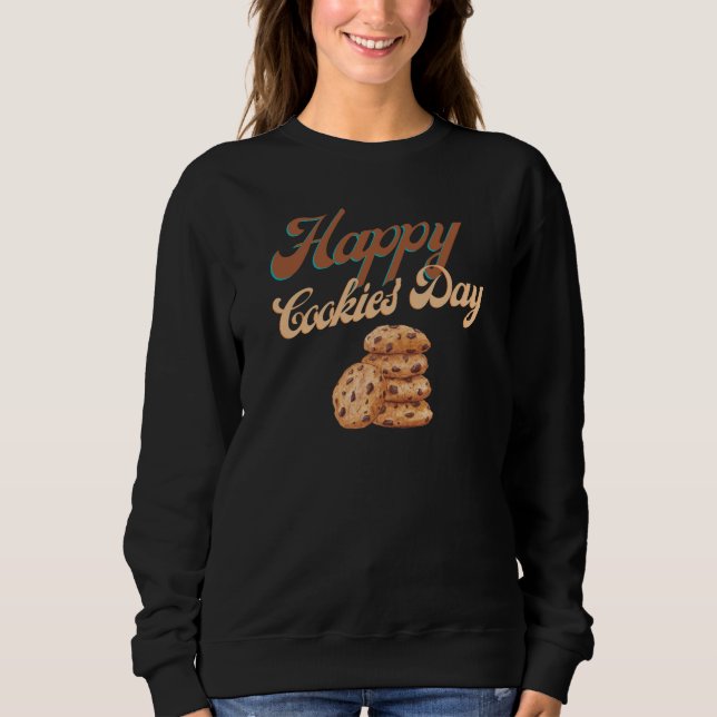 Sudadera Feliz Día de las Cookies, Día Nacional de la Cooki (Anverso)