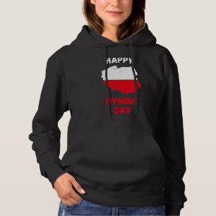 Sudadera Feliz Día de los Dingus Bandera Polaca Vintage Pol