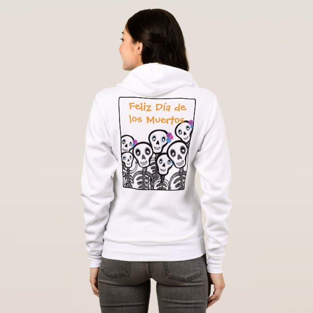 Sudadera Feliz Día de los Muertos (Reverso completo)