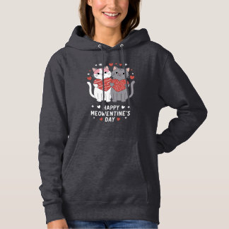 Sudadera Feliz Día de Meowentine divertido