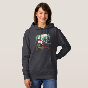 Sudadera Feliz Día de Navidad Hoodie de la mujer