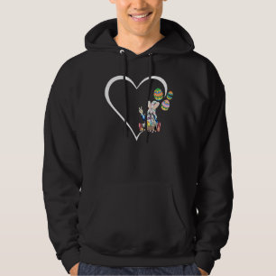 Sudadera Feliz Día de Pascua 2022 Trio Bunny Gnome Heart Hu