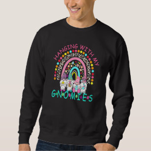 Sudadera Feliz Día De Pascua Bunny Gnome Colgando Con Mi Gn