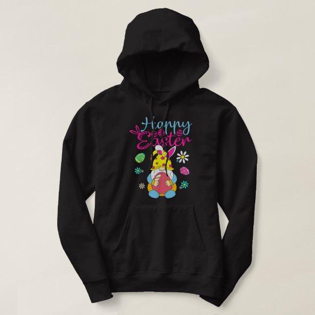 Sudadera Feliz Día de Pascua Bunny Spring Gnome Pascua (Diseño del anverso)