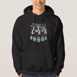 Sudadera Feliz Día de Pascua Colorido Huevo Face Mask Caza