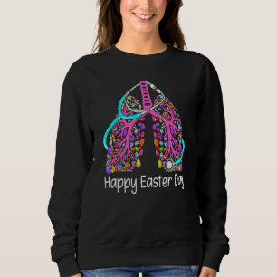 Sudadera Feliz Día de Pascua Conejito Huevos Enfermera resp