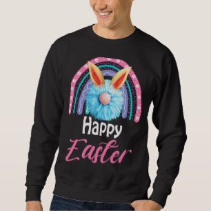 Sudadera Feliz Día de Pascua, dulce conejo con mujeres de P