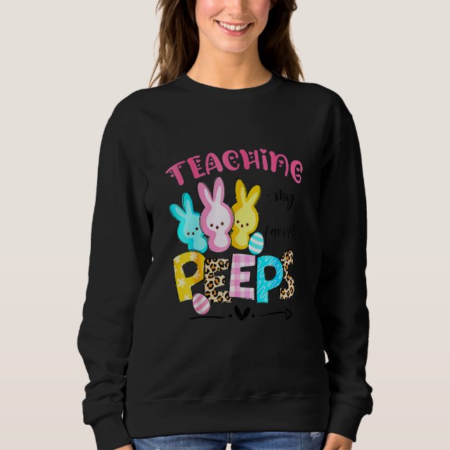 Sudadera Feliz Día de Pascua Enseñando a mis Pe Eps favorit (Anverso)