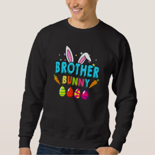 Sudadera Feliz Día de Pascua Hermano Bunny Costume Familia 