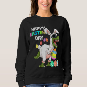 Sudadera Feliz Día de Pascua Rex Dinosaur Easter Bunny Egos