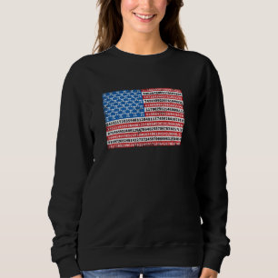 Sudadera Feliz Día de Pi 3.14 Símbolo de Pi Bandera America