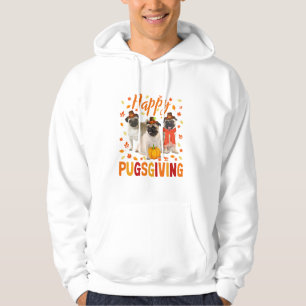 Sudadera Feliz Día de Pugo Cute Día de Acción de Gracias Pu
