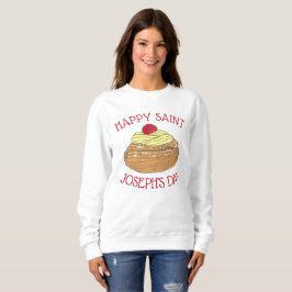 Sudadera Feliz Día de San José, pastelería italiana Zeppole