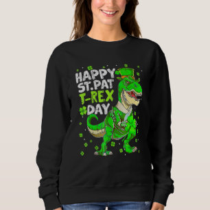 Sudadera Feliz Día de San Pat Rex, niños de dinosaurios