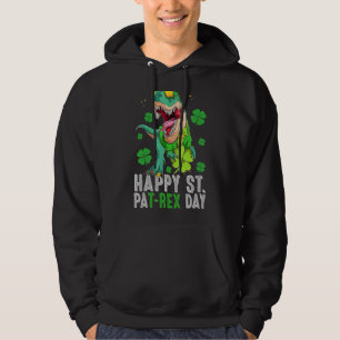 Sudadera Feliz Día De San Pat T Rex San Patricio Dinosaurio