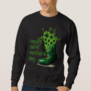 Sudadera Feliz Día de San Patricio Boots Irlandés Shamrock