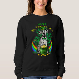 Sudadera Feliz Día de San Patricio Dalmatian Leprechaun Gor