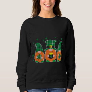 Sudadera Feliz Día de San Patricio Divertido tres gnomos ce