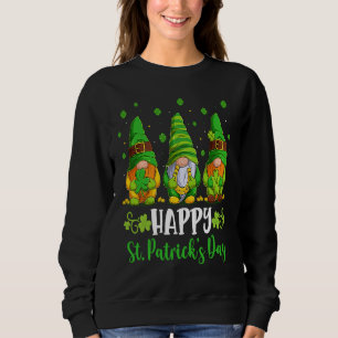 Sudadera Feliz día de San Patricio gnomos Trébol Afortunado
