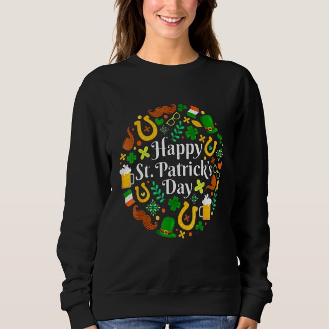 Sudadera Feliz Día de San Patricio Gracioso Saint Patrick I (Anverso)