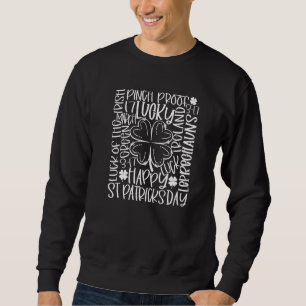 Sudadera Feliz Día de San Patricio Irlandés Shamrock Lucky