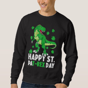Sudadera Feliz Día De San Patricio Por Los Dinosaurios