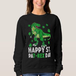 Sudadera Feliz Día de San Patricio por los Dinosaurios Rex
