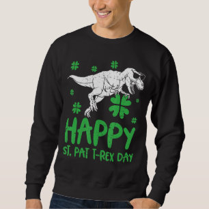 Sudadera Feliz Día de San Patricio por los Dinosaurios Rex
