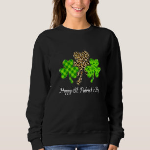 Sudadera Feliz Día de San Patricio Shamrock Buffalo Pla