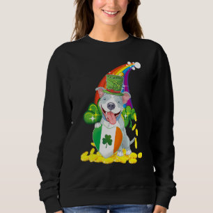 Sudadera Feliz Día De San Patricio Shamrock Bulldog Irlandé