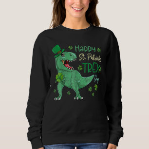 Sudadera Feliz Día de San Patricio T Rex San Patricio Dinos