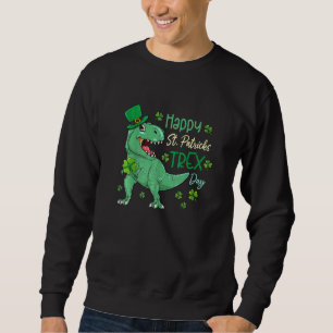 Sudadera Feliz Día de San Patricio T Rex San Patricio Dinos