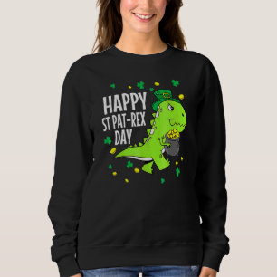 Sudadera Feliz Día de San Patricio T Rex San Patricio Dinos