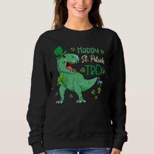 Sudadera Feliz Día de San Patricio T Rex San Patricio Dinos
