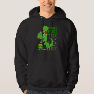 Sudadera Feliz Día de San Patricio T Rex San Patricio Dinos