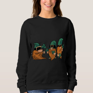 Sudadera Feliz Día de San Patricio Tres Gnomes Lucky Shamro