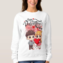 Feliz día de San Valentín camiseta para mujer – C