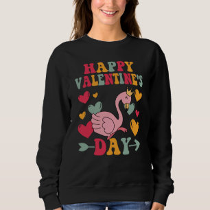 Sudadera Feliz día de San Valentín Flamenco Corazón Amor Gr
