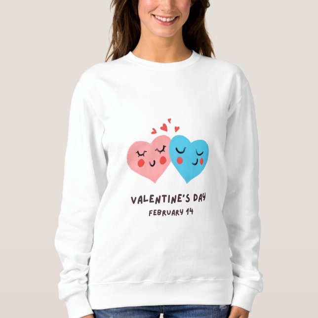 Sudadera Feliz Día de San Valentín - Imágenes de amor diver (Anverso)